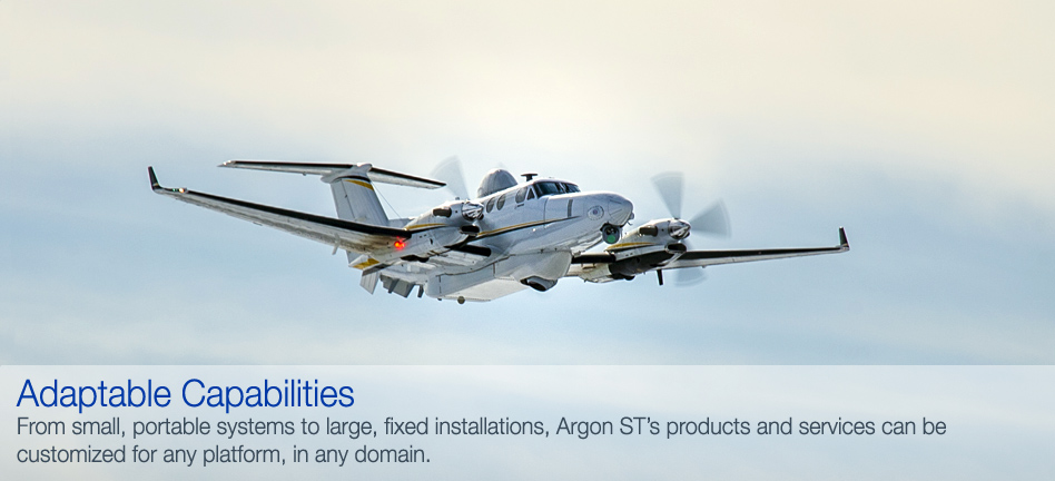 From small, portable systems to large, fixed installations, Argon ST's products and services can be customized for any platform, in any domain.